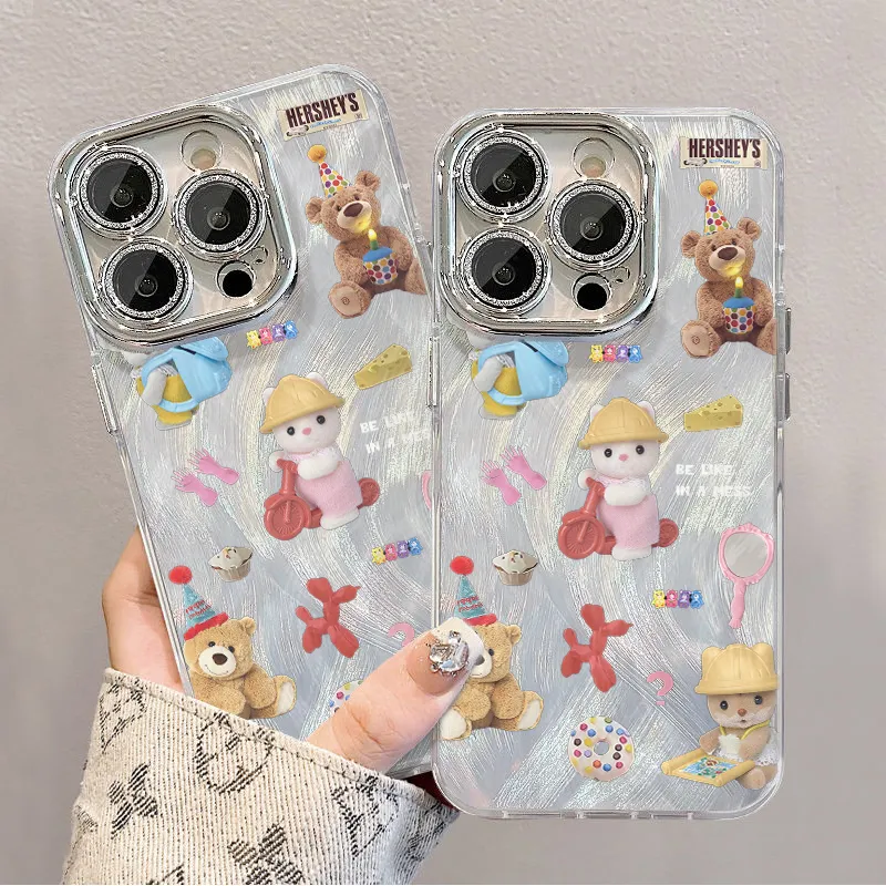 XIANGRIKE TPU Material Doll Puppy Phone Case Compatible With IPhone 15/14 Plus/13/12/11/15 Pro Max/XS/XR/XS Max/8 Plus-5
