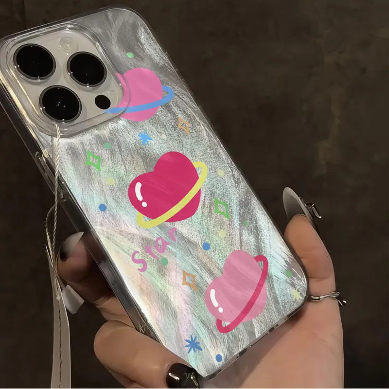 XIANGRIKE TPU Material Candy Heart Phone Case Compatible With IPhone 15/14 Plus/13/12/11/15 Pro Max/XS/XR/XS Max/8 Plus-2