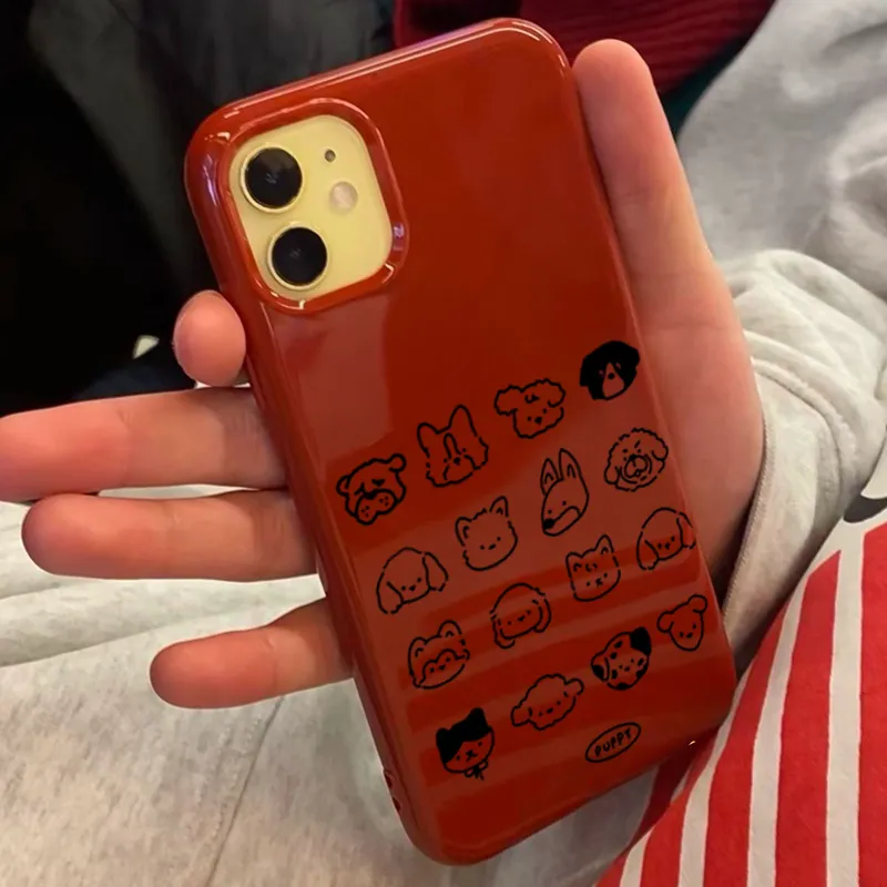 XIANGRIKE TPU Material Puppy Headphone Case Compatible With IPhone 15/14 Plus/13/12/11/15 Pro Max/XS/XR/XS Max/8 Plus-1