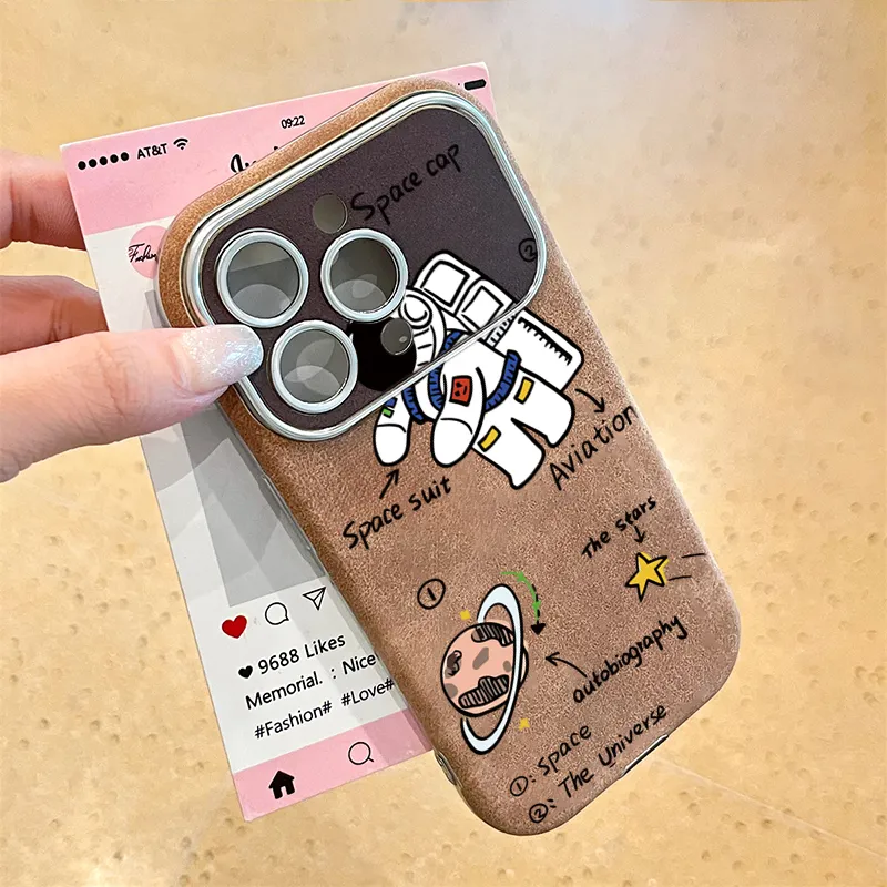 KESHIXIONG TPU Material Astronaut Phone Case Compatible With IPhone 15/14 Plus/13/12/11/15 Pro Max/XS/XR/XS Max/8 Plus-4