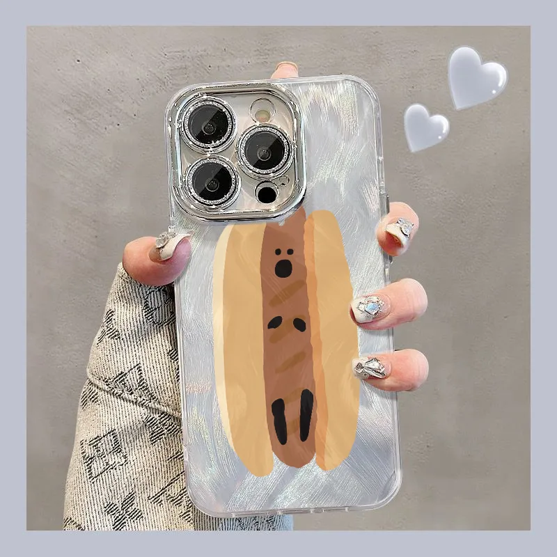 XIANGRIKE TPU Material Hot Dog Phone Case Compatible With IPhone 15/14 Plus/13/12/11/15 Pro Max/XS/XR/XS Max/8 Plus-1