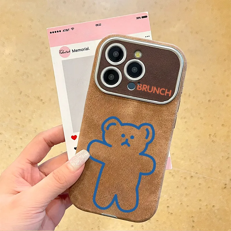 KESHIXIONG TPU Material Bear Blue Phone Case Compatible With IPhone 15/14 Plus/13/12/11/15 Pro Max/XS/XR/XS Max/8 Plus-2