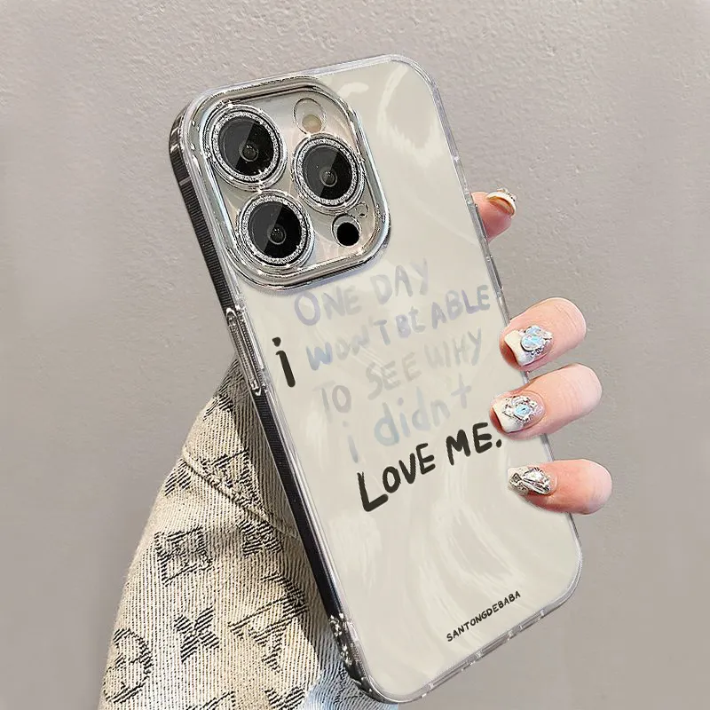 XIANGRIKE TPU Material Black Text Phone Case Compatible With IPhone 15/14 Plus/13/12/11/15 Pro Max/XS/XR/XS Max/8 Plus-3