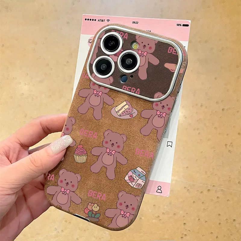 KESHIXIONG TPU Material Toy Bear Phone Case Compatible With IPhone 15/14 Plus/13/12/11/15 Pro Max/XS/XR/XS Max/8 Plus-3