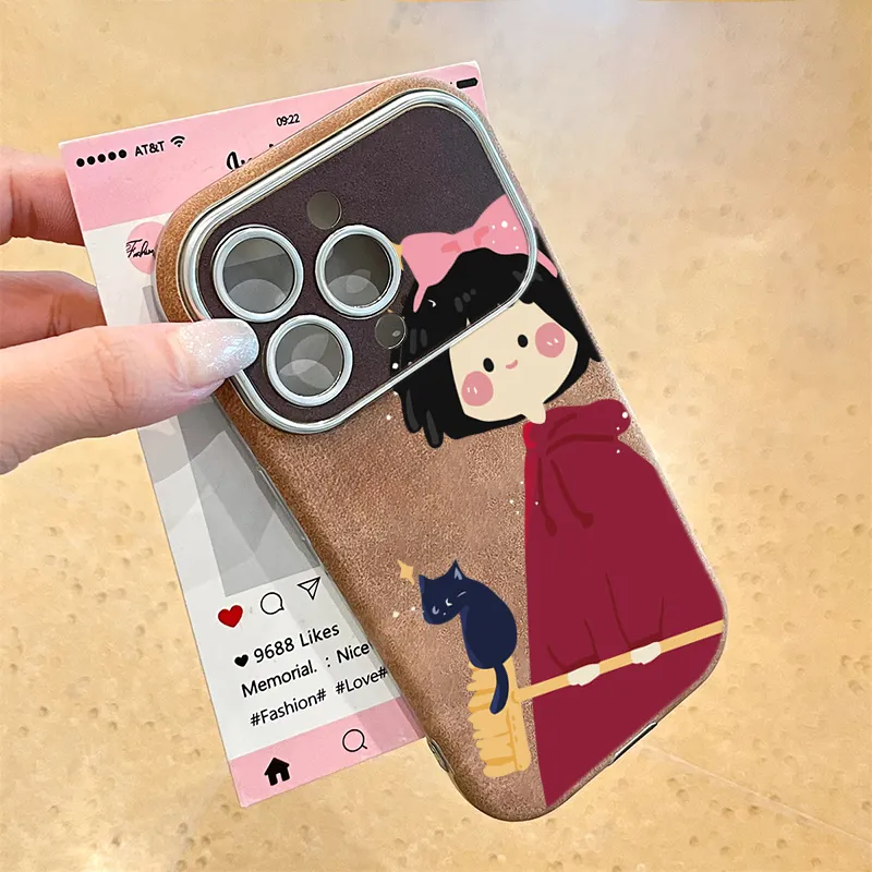 KESHIXIONG TPU Material Red Witch Phone Case Compatible With IPhone 15/14 Plus/13/12/11/15 Pro Max/XS/XR/XS Max/8 Plus-4