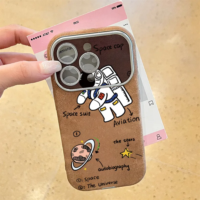 KESHIXIONG TPU Material Astronaut Phone Case Compatible With IPhone 15/14 Plus/13/12/11/15 Pro Max/XS/XR/XS Max/8 Plus-1