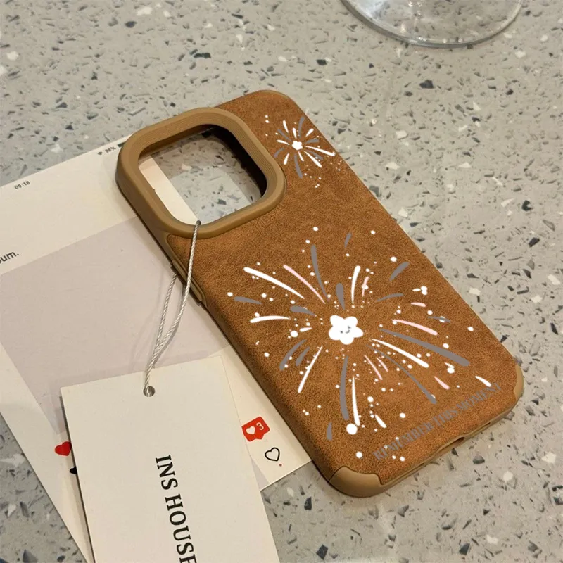 XIANGRIKE TPU Material White Star Phone Case Compatible With IPhone 15/14 Plus/13/12/11/15 Pro Max/XS/XR/XS Max/8 Plus-4