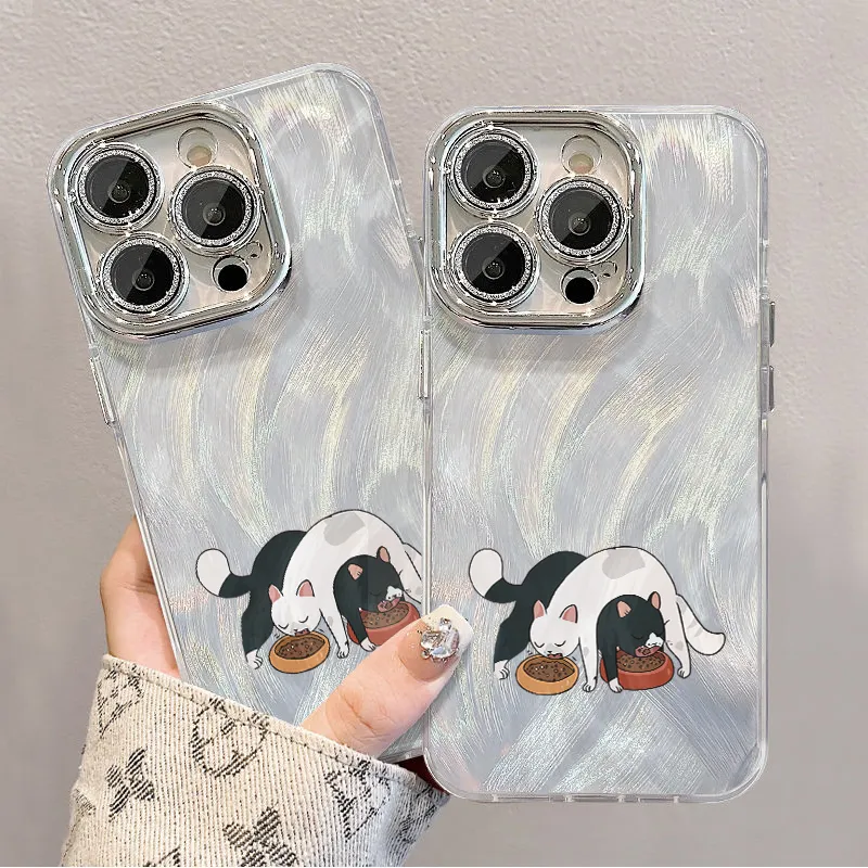 XIANGRIKE TPU Material Cat Food Phone Case Compatible With IPhone 15/14 Plus/13/12/11/15 Pro Max/XS/XR/XS Max/8 Plus-5
