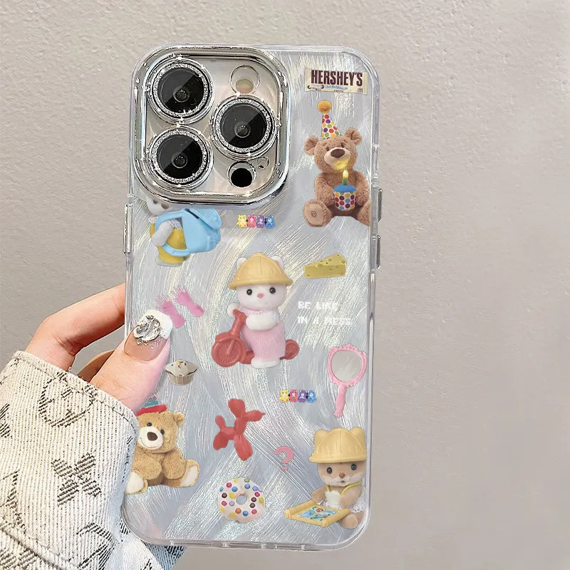 XIANGRIKE TPU Material Doll Puppy Phone Case Compatible With IPhone 15/14 Plus/13/12/11/15 Pro Max/XS/XR/XS Max/8 Plus-4