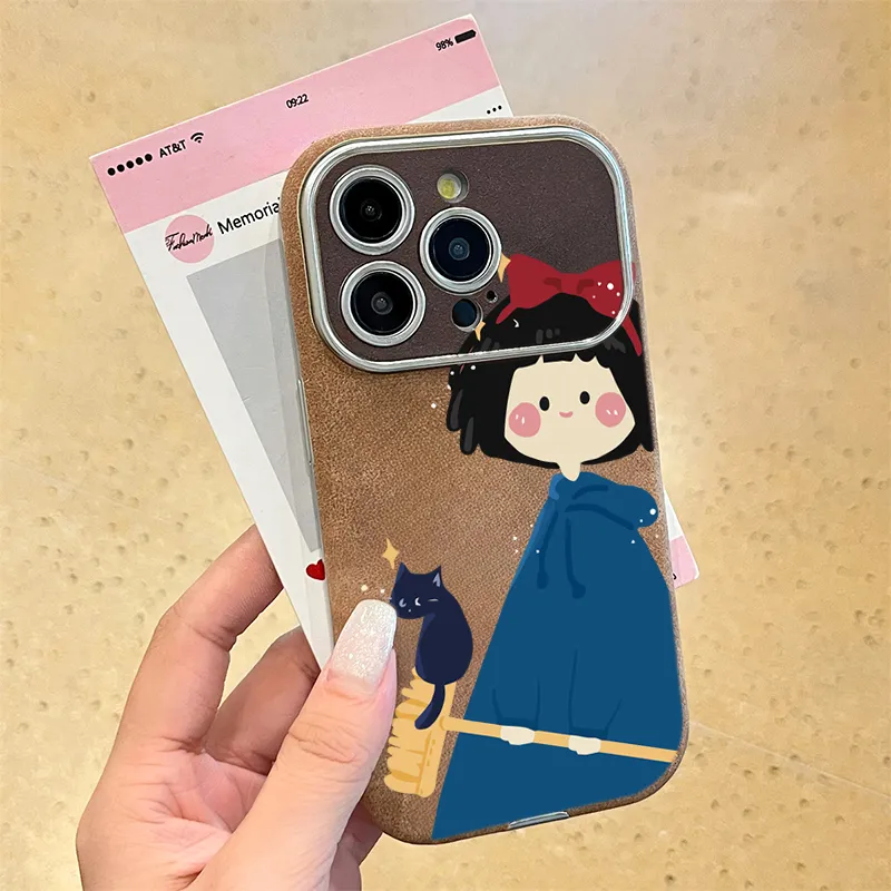 KESHIXIONG TPU Material Blue Witch Phone Case Compatible With IPhone 15/14 Plus/13/12/11/15 Pro Max/XS/XR/XS Max/8 Plus-5