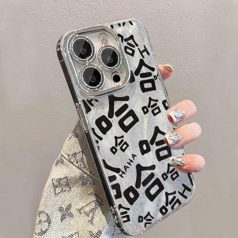 XIANGRIKE TPU Material Fun Text Phone Case Compatible With IPhone 15/14 Plus/13/12/11/15 Pro Max/XS/XR/XS Max/8 Plus-0