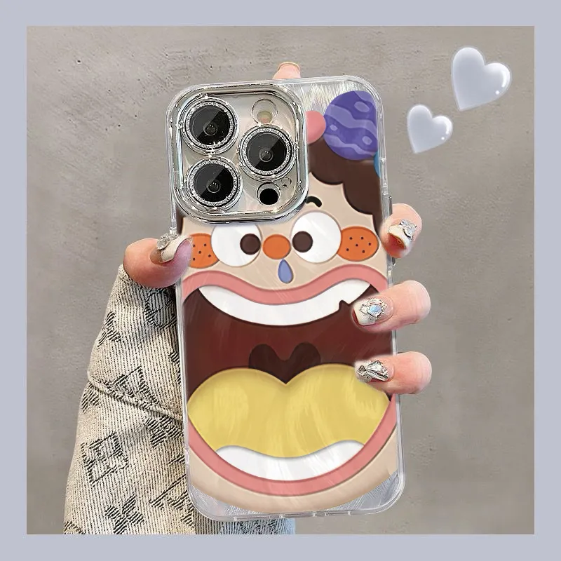 XIANGRIKE TPU Material Snotty Nose Phone Case Compatible With IPhone 15/14 Plus/13/12/11/15 Pro Max/XS/XR/XS Max/8 Plus-1