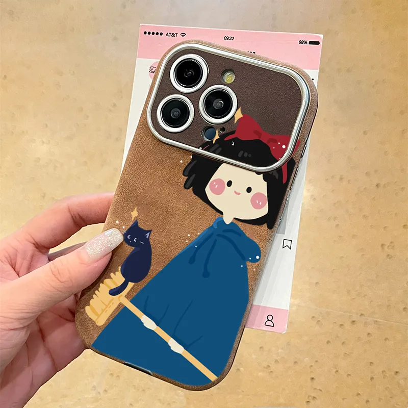 KESHIXIONG TPU Material Blue Witch Phone Case Compatible With IPhone 15/14 Plus/13/12/11/15 Pro Max/XS/XR/XS Max/8 Plus-3