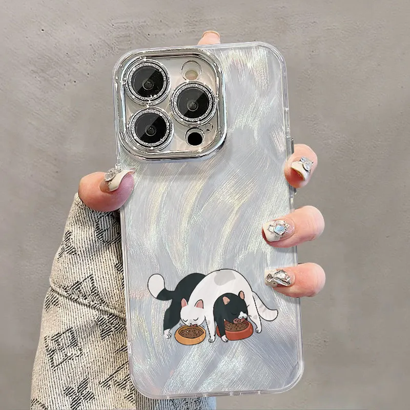 XIANGRIKE TPU Material Cat Food Phone Case Compatible With IPhone 15/14 Plus/13/12/11/15 Pro Max/XS/XR/XS Max/8 Plus-2