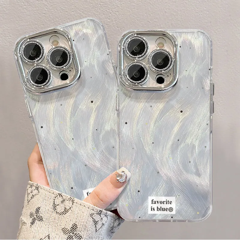 XIANGRIKE TPU Material Polka Dots Phone Case Compatible With IPhone 15/14 Plus/13/12/11/15 Pro Max/XS/XR/XS Max/8 Plus-5