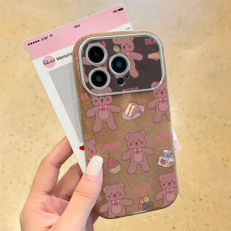 KESHIXIONG TPU Material Toy Bear Phone Case Compatible With IPhone 15/14 Plus/13/12/11/15 Pro Max/XS/XR/XS Max/8 Plus-5
