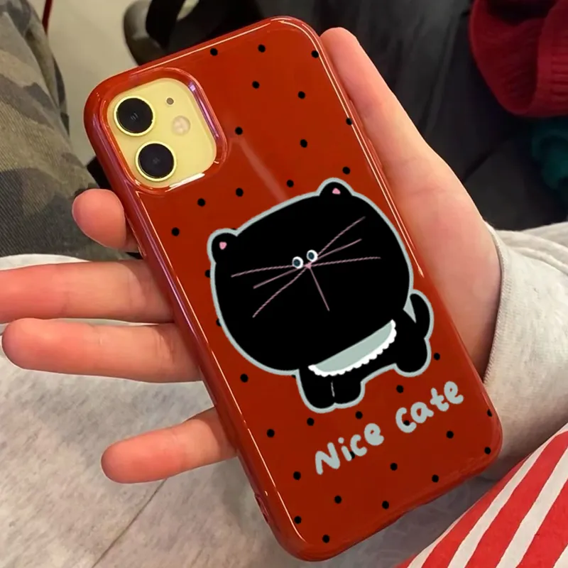 XIANGRIKE TPU Material Large Cat Phone Case Compatible With IPhone 15/14 Plus/13/12/11/15 Pro Max/XS/XR/XS Max/8 Plus-4