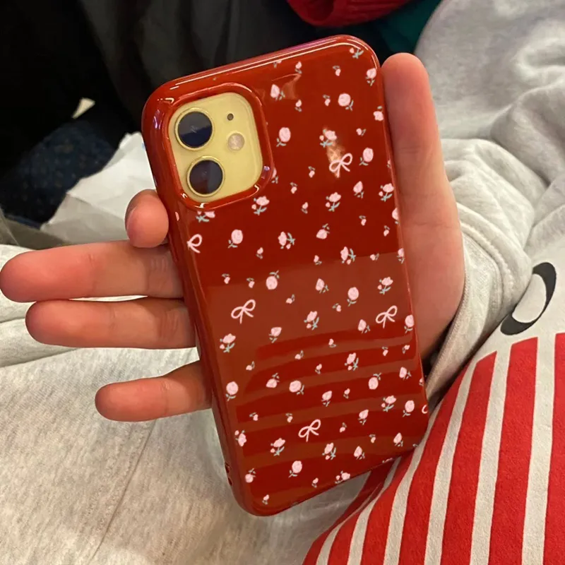 XIANGRIKE TPU Material Floral Phone Case Compatible With IPhone 15/14 Plus/13/12/11/15 Pro Max/XS/XR/XS Max/8 Plus-2