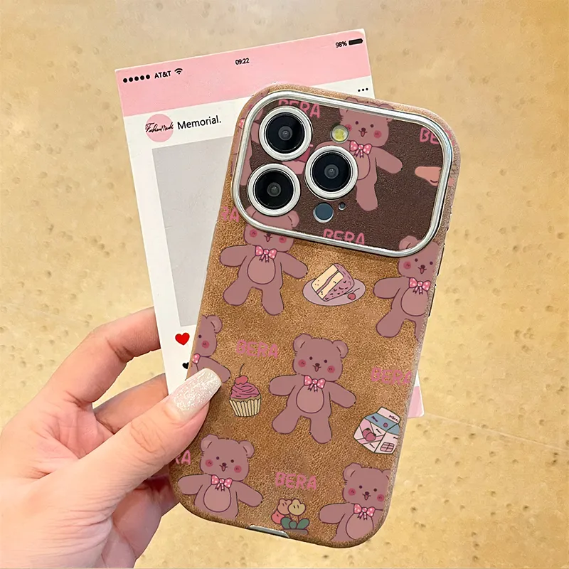 KESHIXIONG TPU Material Toy Bear Phone Case Compatible With IPhone 15/14 Plus/13/12/11/15 Pro Max/XS/XR/XS Max/8 Plus-2