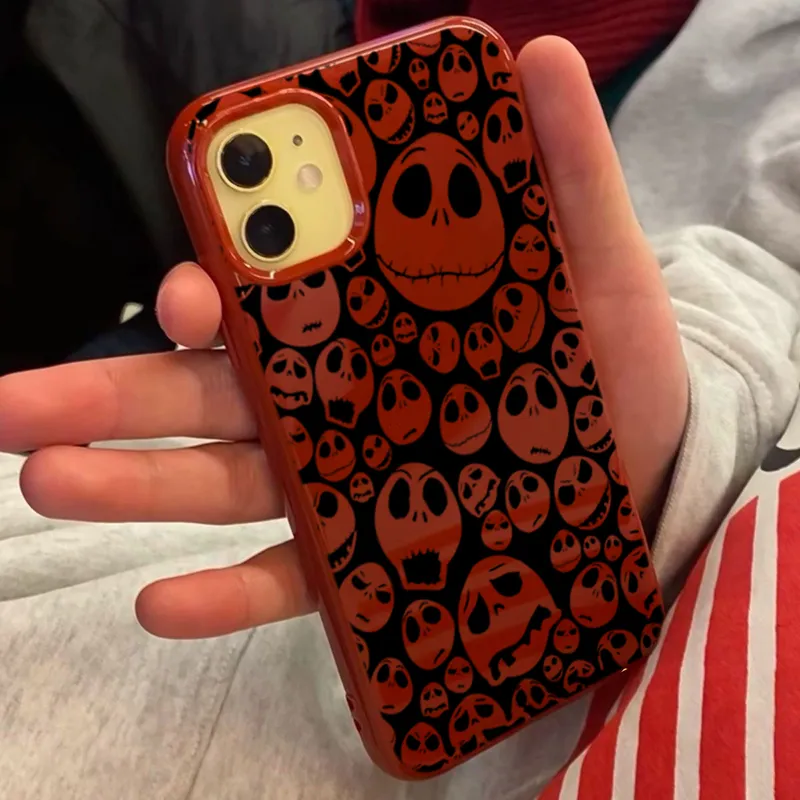 XIANGRIKE TPU Material Void Skull Phone Case Compatible With IPhone 15/14 Plus/13/12/11/15 Pro Max/XS/XR/XS Max/8 Plus-1