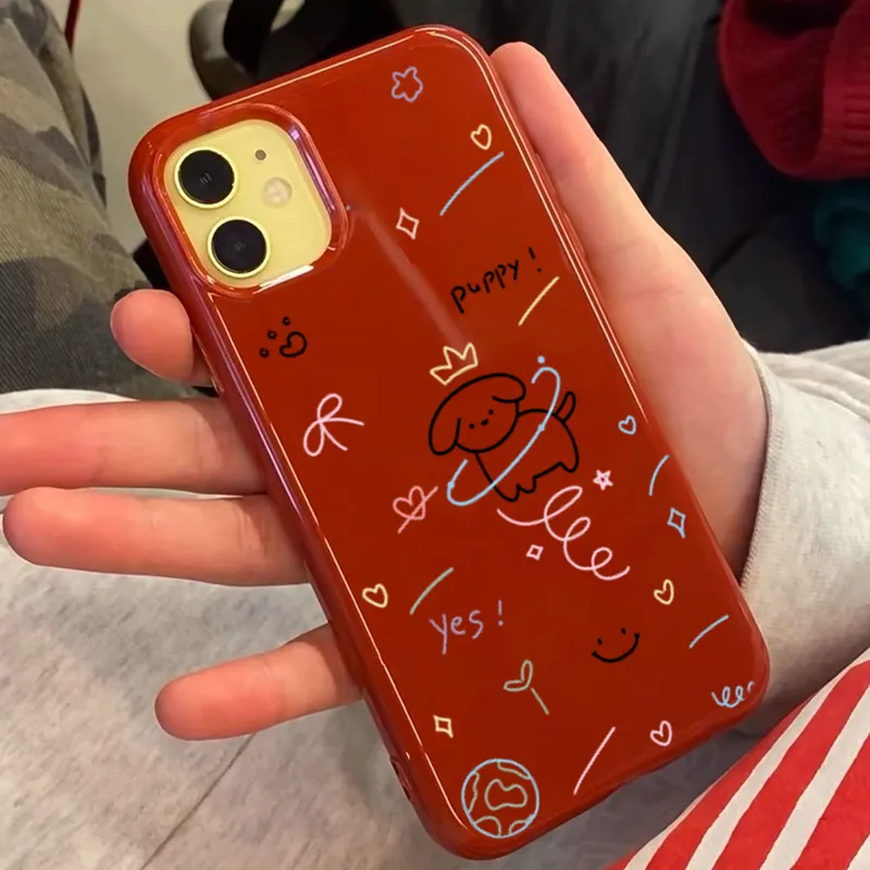 XIANGRIKE TPU Material Maltese Dog Phone Case Compatible With IPhone 15/14 Plus/13/12/11/15 Pro Max/XS/XR/XS Max/8 Plus-3