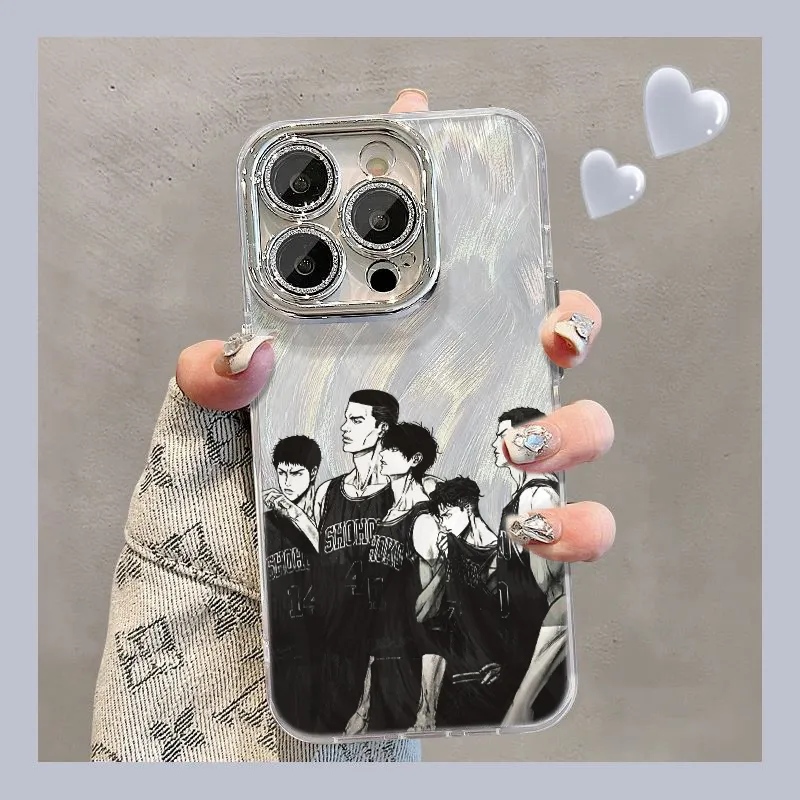 XIANGRIKE TPU Material Slam Dunk Phone Case Compatible With IPhone 15/14 Plus/13/12/11/15 Pro Max/XS/XR/XS Max/8 Plus-1