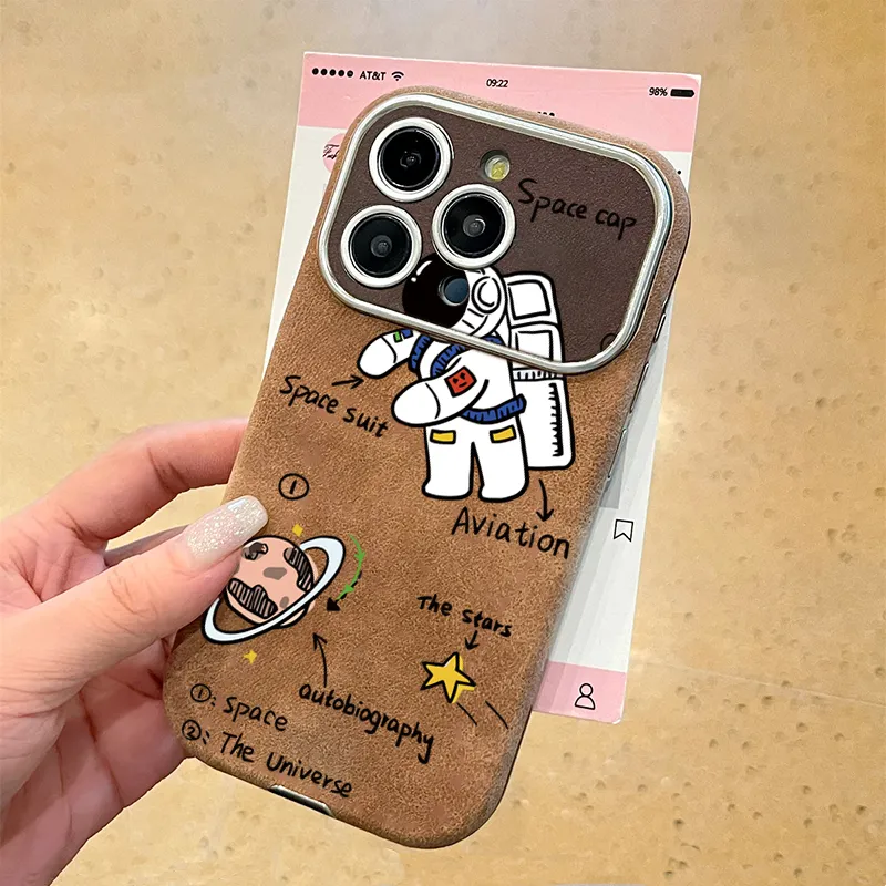 KESHIXIONG TPU Material Astronaut Phone Case Compatible With IPhone 15/14 Plus/13/12/11/15 Pro Max/XS/XR/XS Max/8 Plus-3
