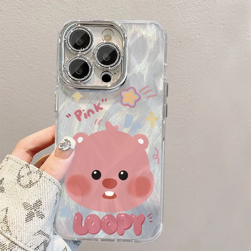 XIANGRIKE TPU Material Beaver Head Phone Case Compatible With IPhone 15/14 Plus/13/12/11/15 Pro Max/XS/XR/XS Max/8 Plus-4