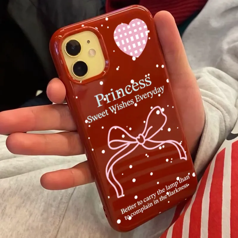 XIANGRIKE TPU Material Bowknot Phone Case Compatible With IPhone 15/14 Plus/13/12/11/15 Pro Max/XS/XR/XS Max/8 Plus-1