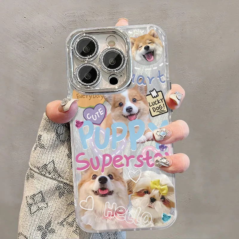 XIANGRIKE TPU Material Corgi ZSE Phone Case Compatible With IPhone 15/14 Plus/13/12/11/15 Pro Max/XS/XR/XS Max/8 Plus-2