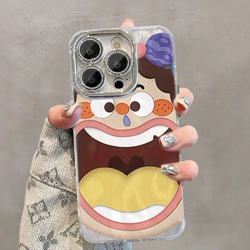 XIANGRIKE TPU Material Snotty Nose Phone Case Compatible With IPhone 15/14 Plus/13/12/11/15 Pro Max/XS/XR/XS Max/8 Plus-2