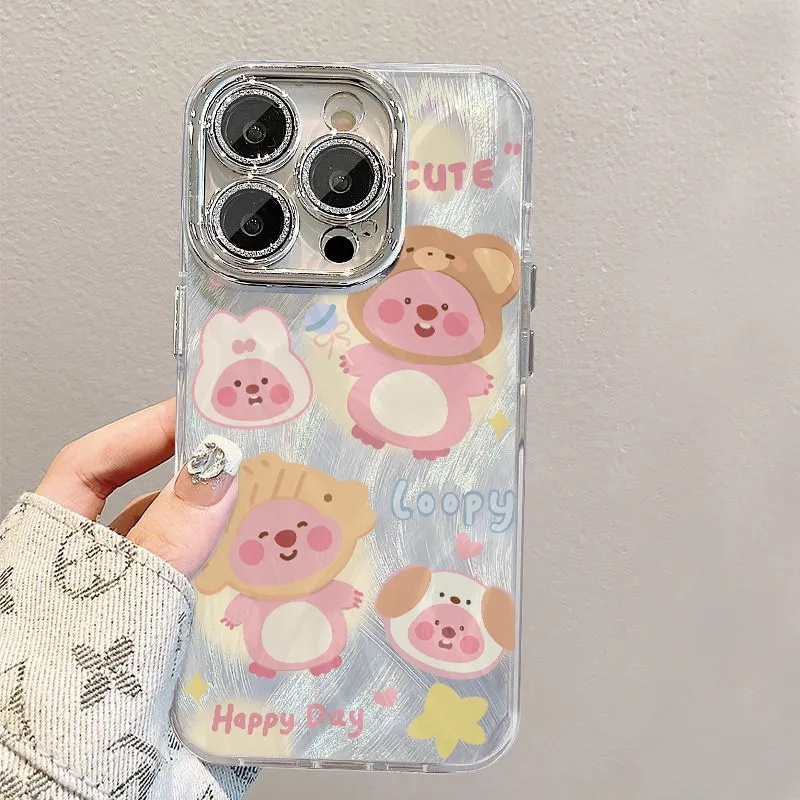 XIANGRIKE TPU Material Four Beaver Phone Case Compatible With IPhone 15/14 Plus/13/12/11/15 Pro Max/XS/XR/XS Max/8 Plus-4
