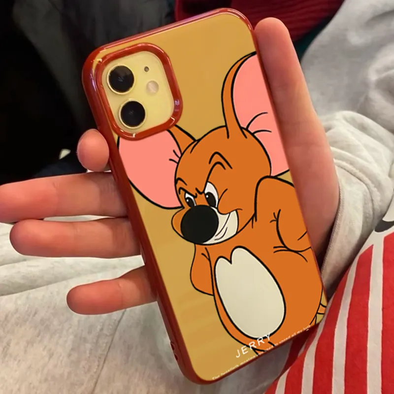 XIANGRIKE TPU Material Big Jerry Phone Case Compatible With IPhone 15/14 Plus/13/12/11/15 Pro Max/XS/XR/XS Max/8 Plus-1