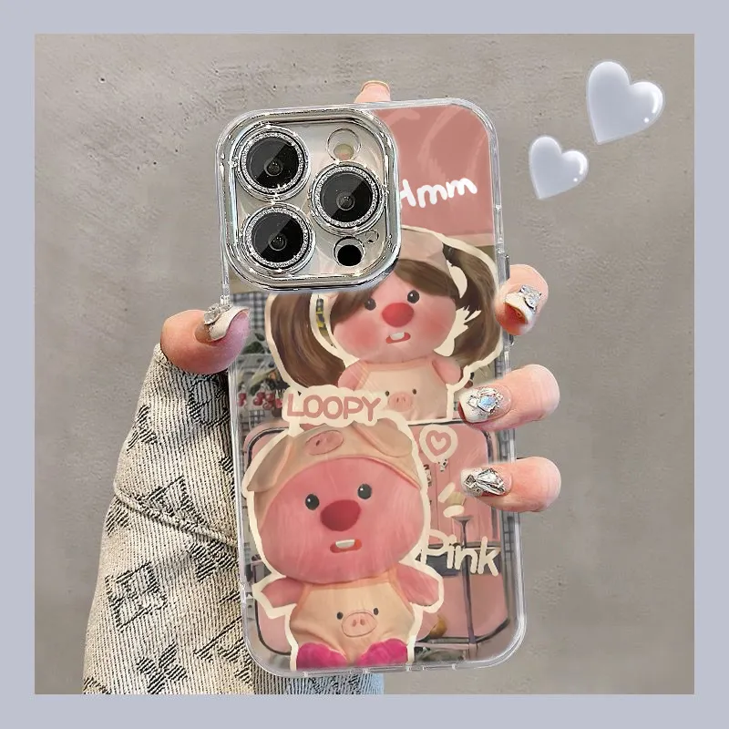 XIANGRIKE TPU Material Cute Beaver Phone Case Compatible With IPhone 15/14 Plus/13/12/11/15 Pro Max/XS/XR/XS Max/8 Plus-1