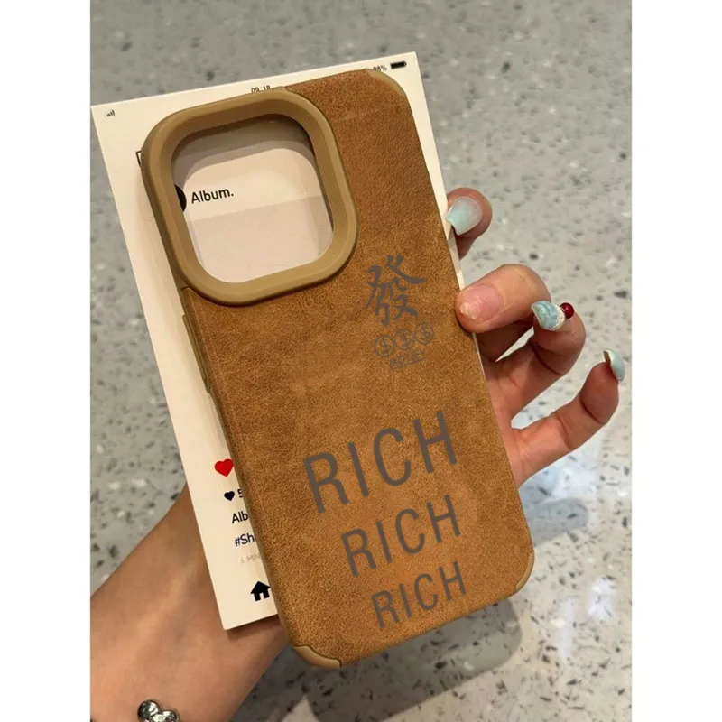 XIANGRIKE TPU Material RICH Phone Case Compatible With IPhone 15/14 Plus/13/12/11/15 Pro Max/XS/XR/XS Max/8 Plus-1