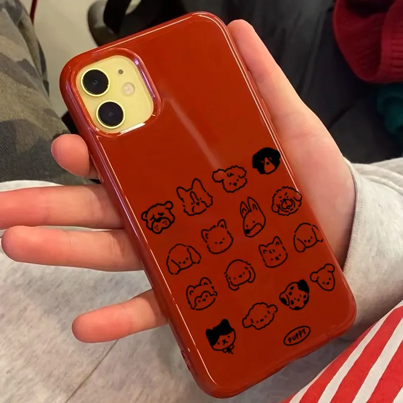 XIANGRIKE TPU Material Puppy Headphone Case Compatible With IPhone 15/14 Plus/13/12/11/15 Pro Max/XS/XR/XS Max/8 Plus-4