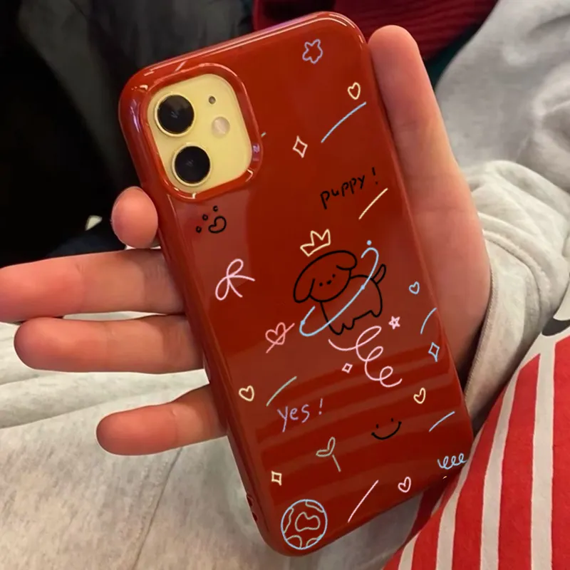 XIANGRIKE TPU Material Maltese Dog Phone Case Compatible With IPhone 15/14 Plus/13/12/11/15 Pro Max/XS/XR/XS Max/8 Plus-1