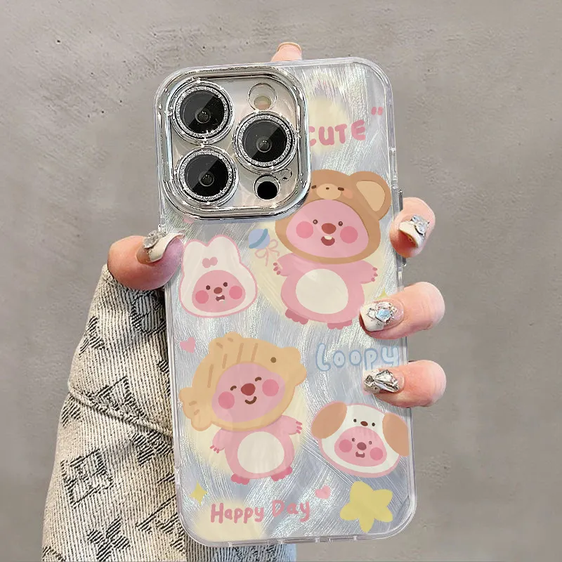 XIANGRIKE TPU Material Four Beaver Phone Case Compatible With IPhone 15/14 Plus/13/12/11/15 Pro Max/XS/XR/XS Max/8 Plus-2