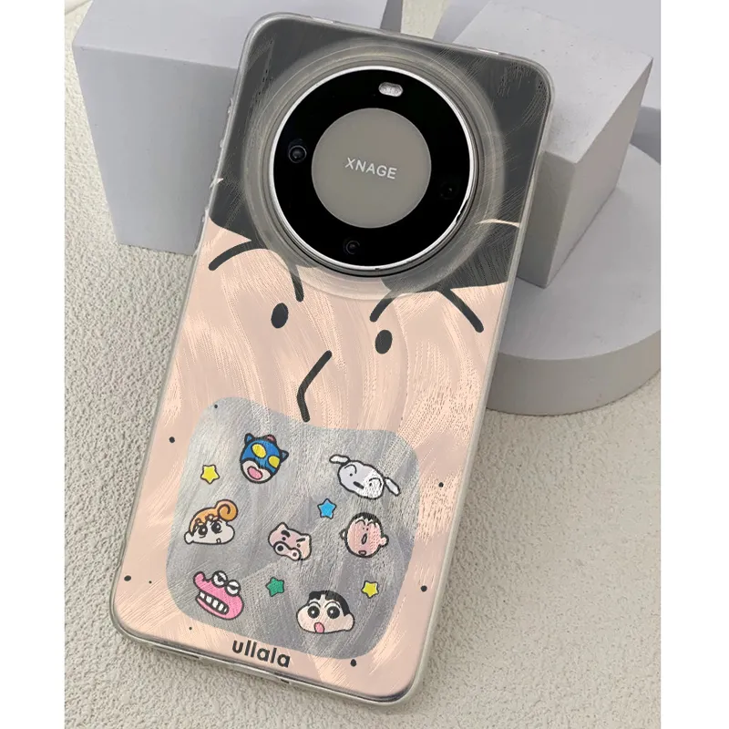 XIANGRIKE TPU Material Big Mouth Dinosaur Shiro Shin Phone Case Compatible With Huawei Collection-3