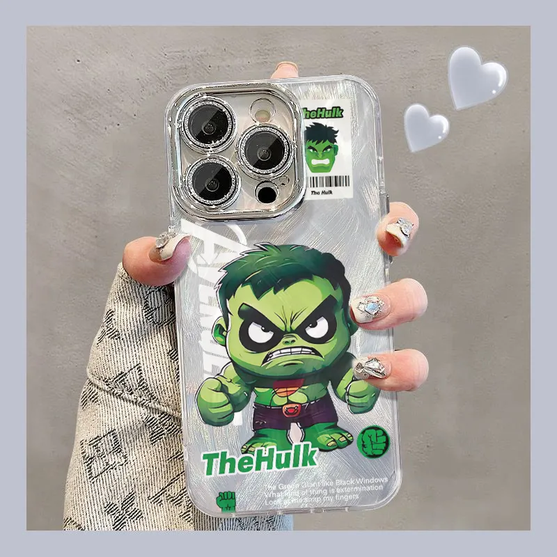 XIANGRIKE TPU Material Brutal Hulk Phone Case Compatible With IPhone 15/14 Plus/13/12/11/15 Pro Max/XS/XR/XS Max/8 Plus-1