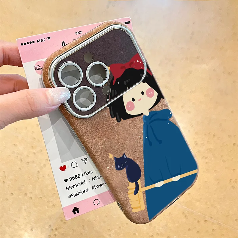 KESHIXIONG TPU Material Blue Witch Phone Case Compatible With IPhone 15/14 Plus/13/12/11/15 Pro Max/XS/XR/XS Max/8 Plus-4