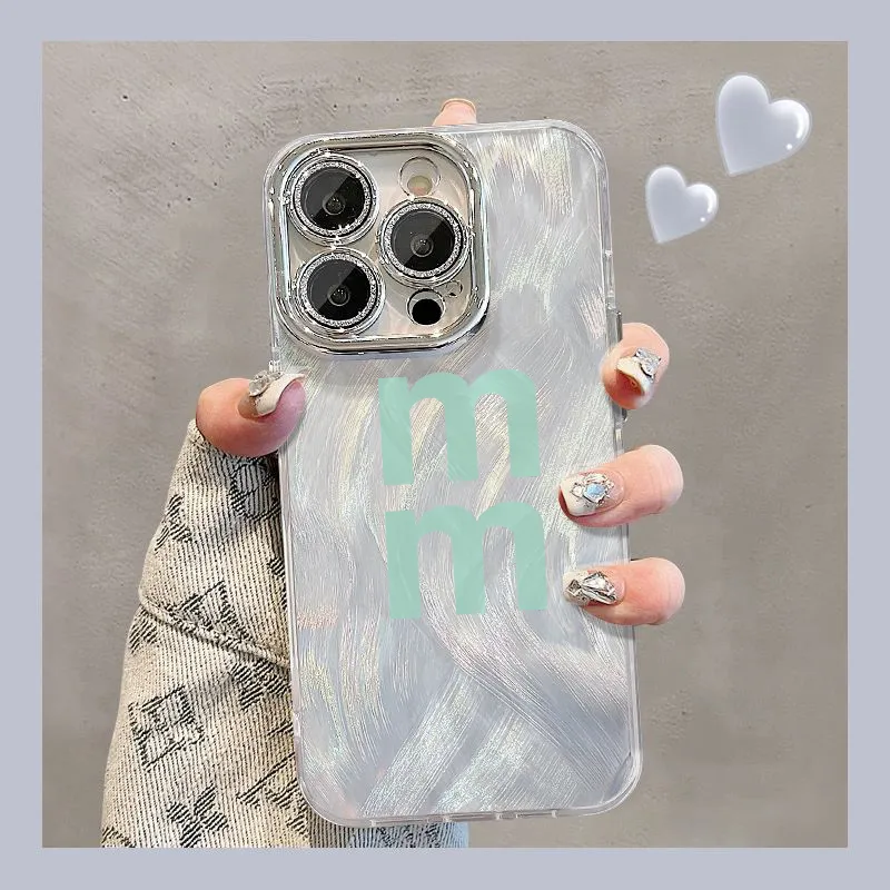XIANGRIKE TPU Material Letter MM Phone Case Compatible With IPhone 15/14 Plus/13/12/11/15 Pro Max/XS/XR/XS Max/8 Plus-1
