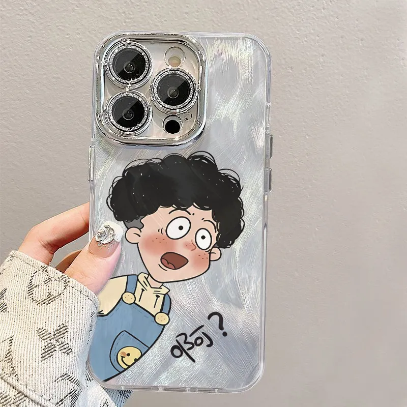 XIANGRIKE TPU Material Ah Ha Boy Phone Case Compatible With IPhone 15/14 Plus/13/12/11/15 Pro Max/XS/XR/XS Max/8 Plus-4