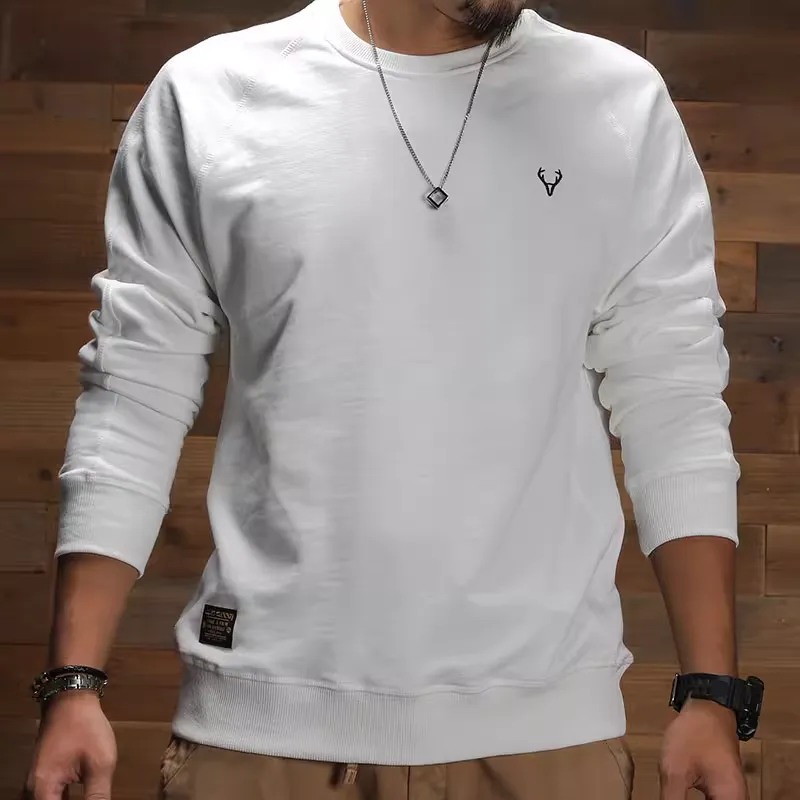 Seasonal Words Sweatshirt Men's White-0