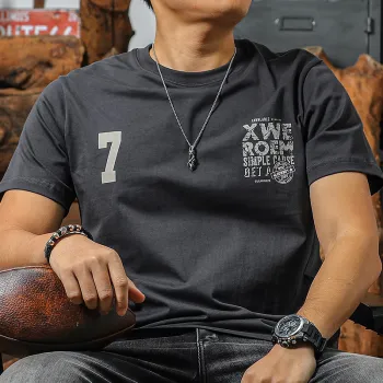 Seasonal Words T Shirt Men's Black