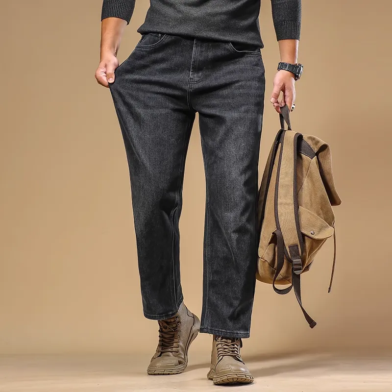 Seasonal Words Jeans Men's Black-1