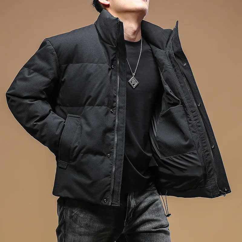Seasonal Words Down Jacket Men's Black-1