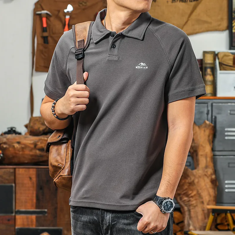 Seasonal Words Summer Polo Shirt Men's-5