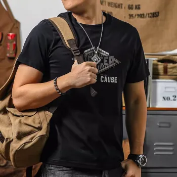 Seasonal Words T Shirt Men's Black