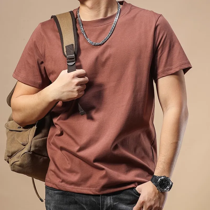 Seasonal Words T-Shirt Men's Maroon-1